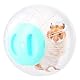 Gymnastikball Hamster, Hamsterball Groß 14,5cm, Hamsterrad Übungsball Kunststoff, Hamster Run Ball, Hamsterkugel für Rennmaus, Zwerghamster, Meerschweinchen, Pet Jogging Spielen (Blau)