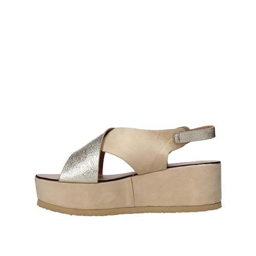 Sandales compensées Onyx S20-SOX745 aux finitions soignées en cuir