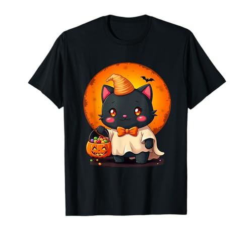 Cute Cat Halloween Pumpkin Spooky Cat Halloween T�V���c