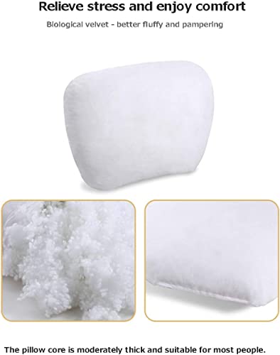 Image of 2Pcs Super Soft Car Headrest Pillow, Car Neck Pillow with Adjustable Strap & Breathable Removable Cover, Balance Neck Pillow Designed to Relieve Neck Pain and Muscle Tension (Reddish Brown)