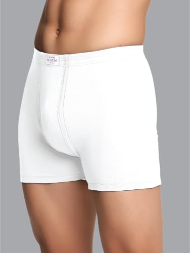 Image of Lux Classic Men's Inner Elastic Trunks - Pack of 2 | Premium 100% Cotton | Ultimate Comfort Breathable, Soft & Durable | Everyday Essential Lux Underwear