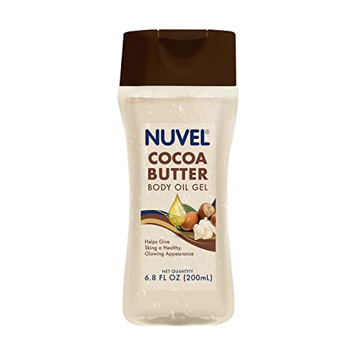 Cremas Y Tratamientos, Drugstore Nuvel Aceite Corporal en Gel, Body Oil con Mantequilla de Cacao 200 ml, Hidrata y Humecta la piel, Aromatico