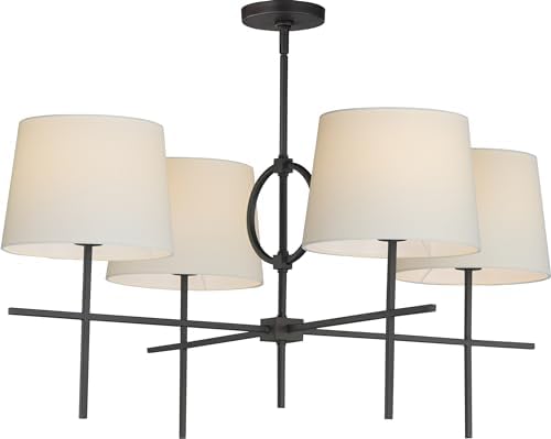 Maxim Lighting 27724OFCHL Paoli - 4 Light Chandelier-17.25 Inches Tall and 36 Inches Wide