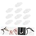 Ipetboom 10pairs Silicone Nose Pads for Glasses - Skin-Friendly Eyeglass Grips Transparent Nose Protector for Sunglasses Comfortable for All-Day Wear