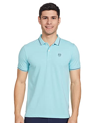 Image of Max Men's Polycotton Half Sleeves Regular Fit Solid Polo T-Shirt