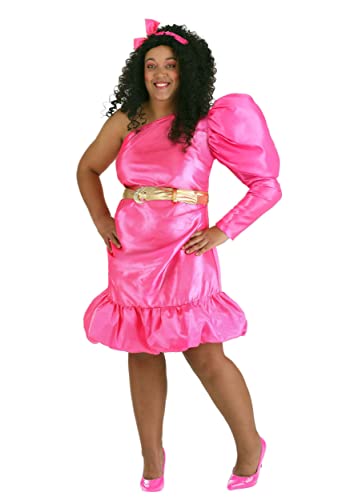 Disfraz femenino 80s estrella pop rosa tallas grandes