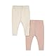 Dirkje - Girls - Baby 2-Pack Leggings - Organic Cotton and Elastane - Off White and Dusty pink - Size 56
