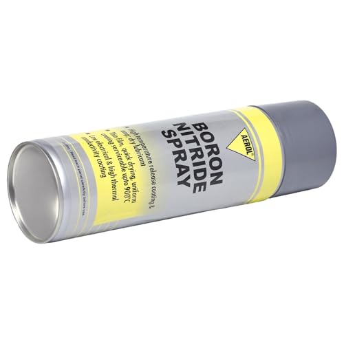 Image of Aerol Boron Nitride Spray | High Temp Lubricant, Release Agent & Coating (800C Air / 1950C Inert) | Dry Film for Hot Surfaces & Tools | 300g /411ml - Grade 7720