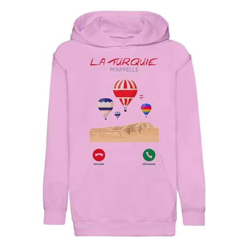 Sweat à capuche enfant Turquie m'appelle, le cadeau idéal pour petit passionné