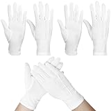 MYZWEL 2 Paires de Gants Blancs (XL), Gants de Cérémonie en Polyester pour Homme et Femme,...