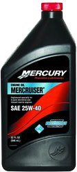 Mercury Marine Mercruiser Aceite Motor 25W-40 32oz