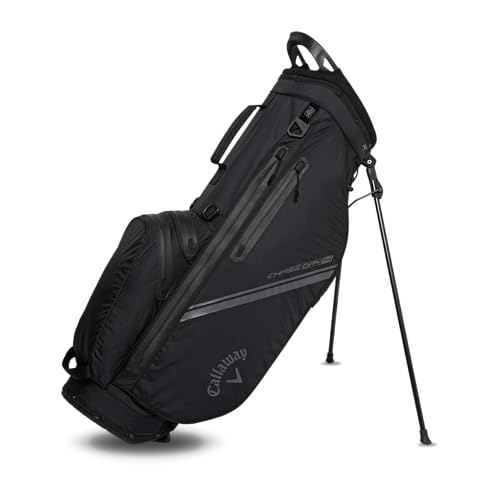 Callaway Golf Chase Dry wasserdichte Standtasche 2025, Schwarz