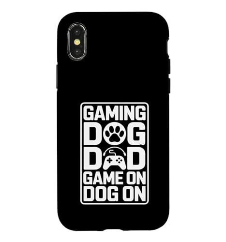 �������ȃQ�[���uDog Dad Game On Dog On Controller�v �X�}�z�P�[�X iPhone X/XS �p