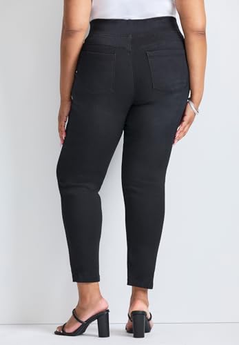 Women's Plus Size Petite Butter Denim Pull-On High Rise Jean2