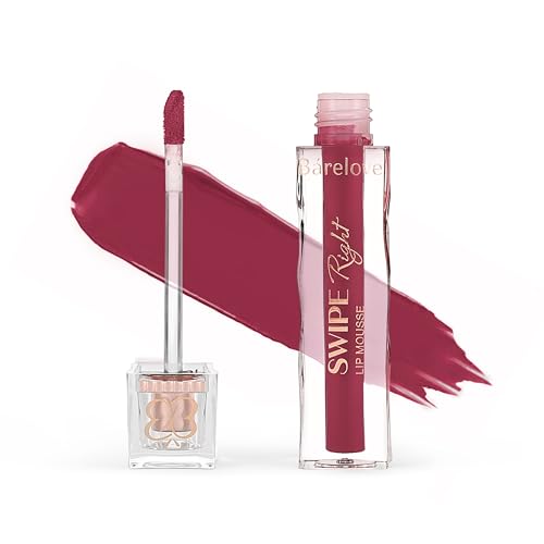 Image of BARELOVE Swipe Right Non-Transfer Matte Liquid Lipstick | Up to 12-Hour Long-Lasting | 6 ml | Quick-Dry, Lightweight, One-Swipe High Pigmentation | Transfer Proof Lip Colour for Women - Oxen Red