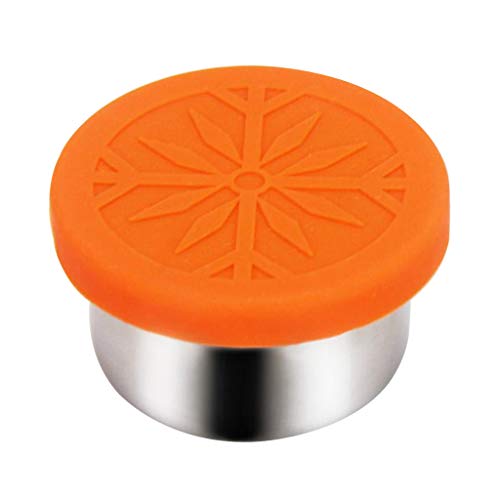 Homyl 1x Boîte Inox pour Nourriture Boite Alimentaire avec Couvercle en Silicone Boîte pour Biscuits, Snacks, Fruits, Sandwiches - 220ml