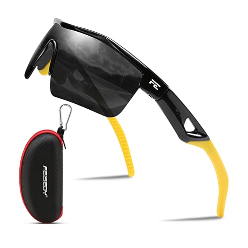 Image of FEISEDY Kids Polarized Sports Sunglasses, TR90 UV400 Baseball Cycling