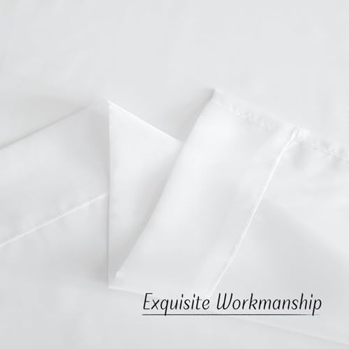Image of NICETOWN White Sheer 54 inch Length Curtains, Grommet Soft Voile Sheer Light Filtering Lightweight & Breathable Window Treatments for Nursery /Cafe, W30 x L54, 2 Panels