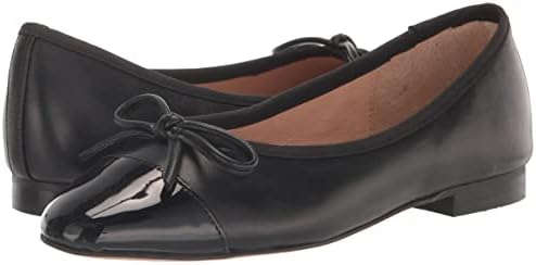 Steve Madden Women's Ellison Ballet Flat, Black Leather, 7 | Image 6