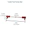 Tumbl Trak Floor Training Gymnastics Bar, 4ft, Red