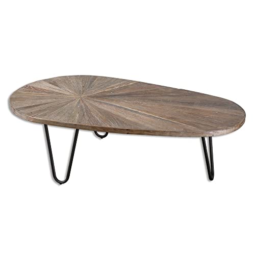 Uttermost 24459 Leveni – Mesa de café (Madera, 53,76 x 29,74 x 20,69 m), Color marrón y Negro