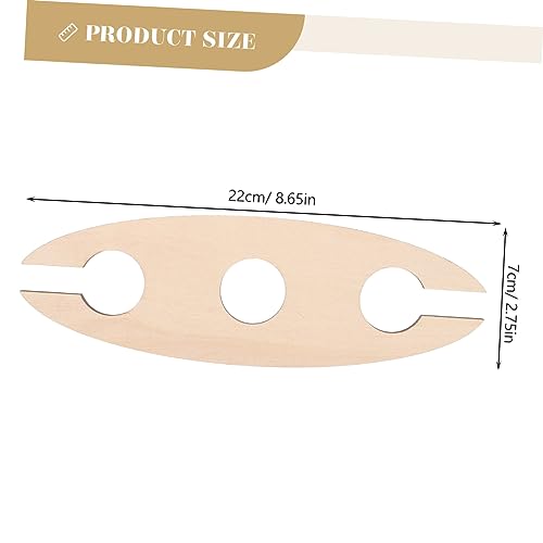 Soporte para botellas de vino de madera 3 piezas para pared miniatura 2
