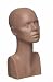 15" Tall Female Mannequin Head Durable Plastic Flesh (50014)