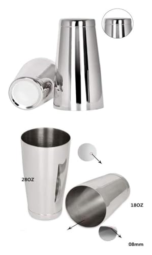 Set de Coctelera para Bartender en Acero Inoxidable miniatura 3
