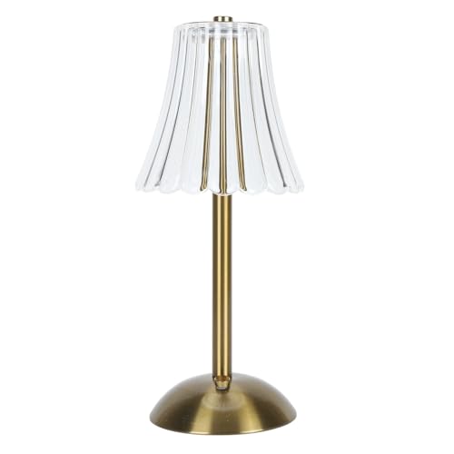 Lámpara de Mesa Inalámbrica Vintage Luz Romántica para Mesita de Noche Lámpara de Noche Recargable de 1200 MAh para Dormitorio Mesa de Comedor Hierro Luz Blanca Blanco Frío Blanco Cálido