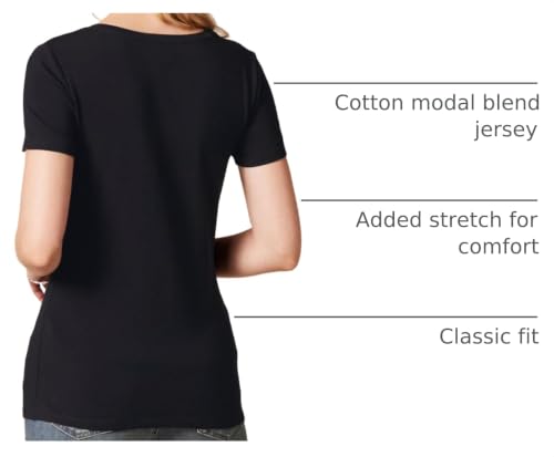 Image of Amazon Essentials Women's Regular-Fit Short-Sleeve V-Neck T-Shirt, Multipacks