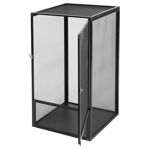 Terrarium,Reptile Cage, Chameleon Enclosure, Reptile Enclosure- 17.72" L×17.72" W×31.50" H,Snake Cage with Escape-Proof Lock, for Lizards/Snakes/Spiders, Portable Habitat for Indoor/Outdoor Use