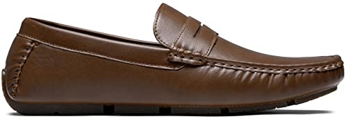 Image of Jousen Men's Penny Loafers Casual Driving Slip On Shoes | Rubber Outsole Soft Lightweight Moccasins Daily Business Wedding Office Travel Boat