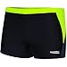 Produktbild Aqua Speed Swim Trunks für Herren + gratis eBook | Kurze UV Schwimmhosen | Schwarze Kastenbadehose Männer | Dario, Gr. L, 138 Black Grey Fluo Yellow