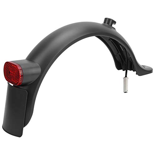 MasYosh Garde-Boue Arrière pour Scooter électrique, Matériau PC ABS Haute Résistance avec Feu Stop LED et Support de Plaque D'immatriculation, Universel pour M365 S1 Pro PRO2
