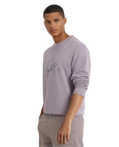 Image of Men's Raydon Regular Graphic Cotton Crew-Neck Sweatshirt