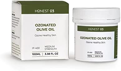 Honest O3 Olive Oil | Topical Ozone Oil Infused Skin Care | Ozonated Oil to Nourish, Protect & Cleanses | For People & Pets | 3.38 Fluid Ounces
