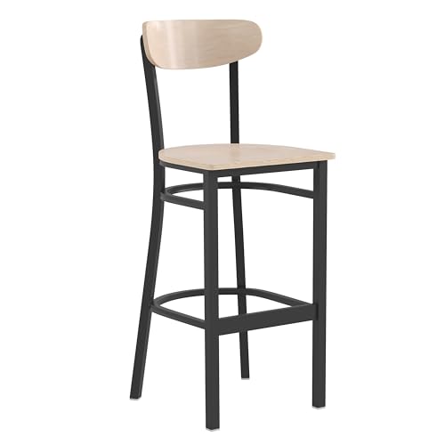 Image of Flash Furniture Commercial Grade Steel Barstool, Natural