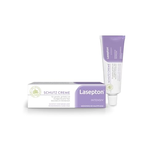 Lasepton Intensiv Schutz-Creme 80 ml: Schutzsalbe zum Schutz der Haut vor Nässe Reizstoffen und Reibung Schutzbalsam gegen Juckreiz und Rötungen im Intimbereich