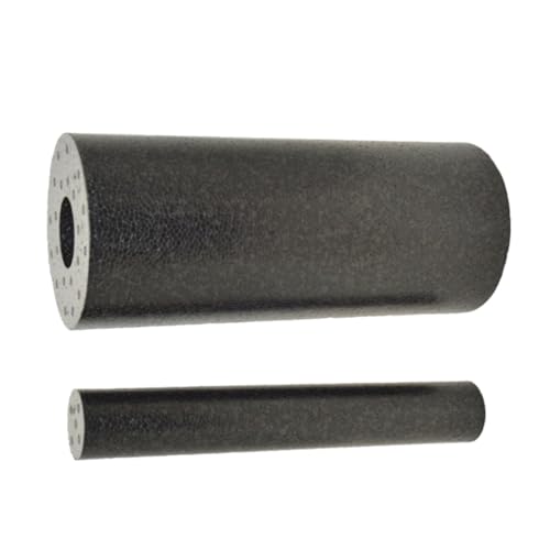 Rodillo de Masaje Pilates EPP, Set de 2 Piezas, Negro, para Entrenamiento Muscular, Masaje de Espalda y Mayor Flexibilidad en Ejercicios de Pilates y Fitness miniatura 1