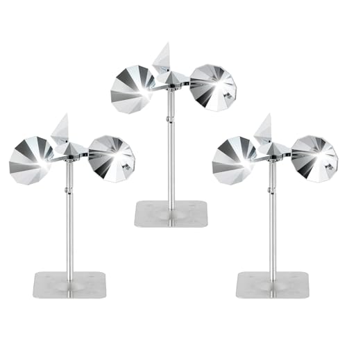 OFFO 3 PCS Bird Scare Reflective Device, Bird Reflector Keep Pigeon Woodpeckers and Sparrows Away for Outdoor Use Boats Roofs Gardens