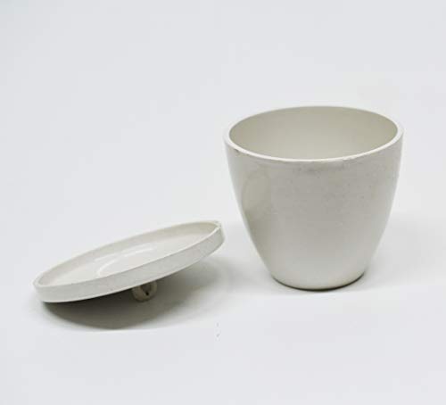 Crisol de porcelana con tapa LLF de 40ml para experimentos de laboratorio químico 4