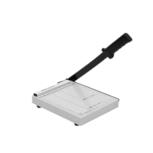 裁断機 ペーパーカッター A4 紙 B7 B6 A5 B5 対応 ズレ防止 裁断 ミニ カッター ペーパー 金属ベース裁断機 カッティングマシン 断裁機 業務用 家庭用 仕事用カラー (A5 スチール製ペーパーカッター)