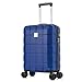 ATX Luggage 55x36x20cm Cabin Suitcase Super Lightweight Small Suitcase Approved for 100+ Airlines Including EasyJet, Ryanair, British Airways & Virgin Atlantic (Midnight Blue, 21Inches, 33Liter)