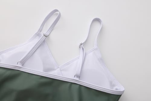 Image of Girls 3 Piece Bikini Bathing Suit Teen Girls Swimwear Sport Swimsuits with Shorts 9-16T