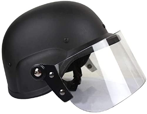 Casco Tattico Airsoft Special Police M88 Casco USMC, Casco Protettivo Classico CS Paintball Con Visiera Parasole Trasparente