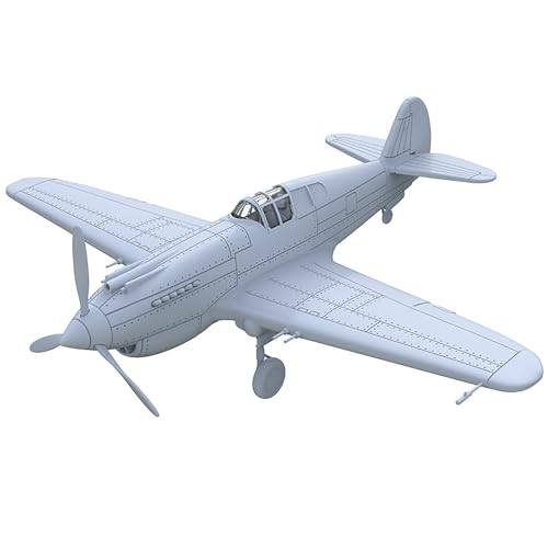 1/144 Scale DIY Military Model US P-40C Warhawk Fighter Aircraft Unassembled Uncolored Resin Model for DIY Military Scene Assembly Mould