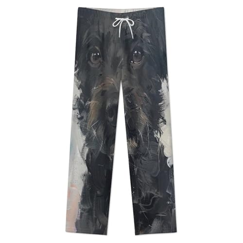 Pet Dog FaceMen's Winter Loose-Fitting Trousers for Indoor and Outdoor Use3