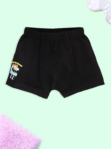 Image of KiddoPanti Boys Boxer Shorts Pack of 3 | Soft Cotton-Lycra Blend | Comfortable Fit with Bio Wash for All-Day Comfort | Kids Briefs