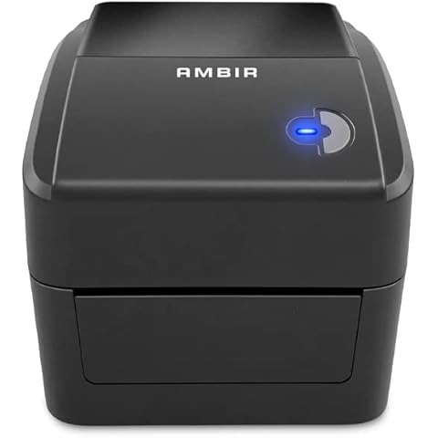 Ambir Thermal Label Printer LP400-AD - USB - Thermal Shipping Label Printer, 4x6 Label Printer, Compatible with Shopify, Ebay, UPS, USPS, FedEx, Amazon & Etsy, Supports Multiple Systems Cover