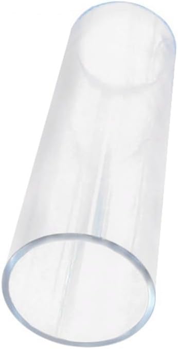 80mm OD x 70mm ID Transparent Round Acrylic Tube, for Hardware PMMA Material Through Pipe 250mm Length Parts